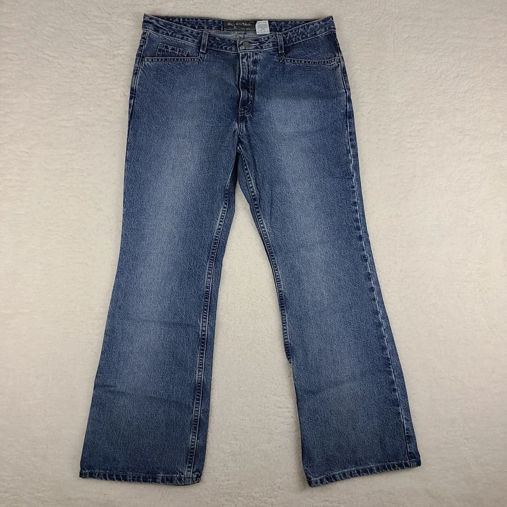 SilverTab Levi's Jeans Womens‎ 13S 13 Short Blue Neo Relaxed Boot Cut NWT NEW